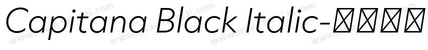 Capitana Black Italic字体转换